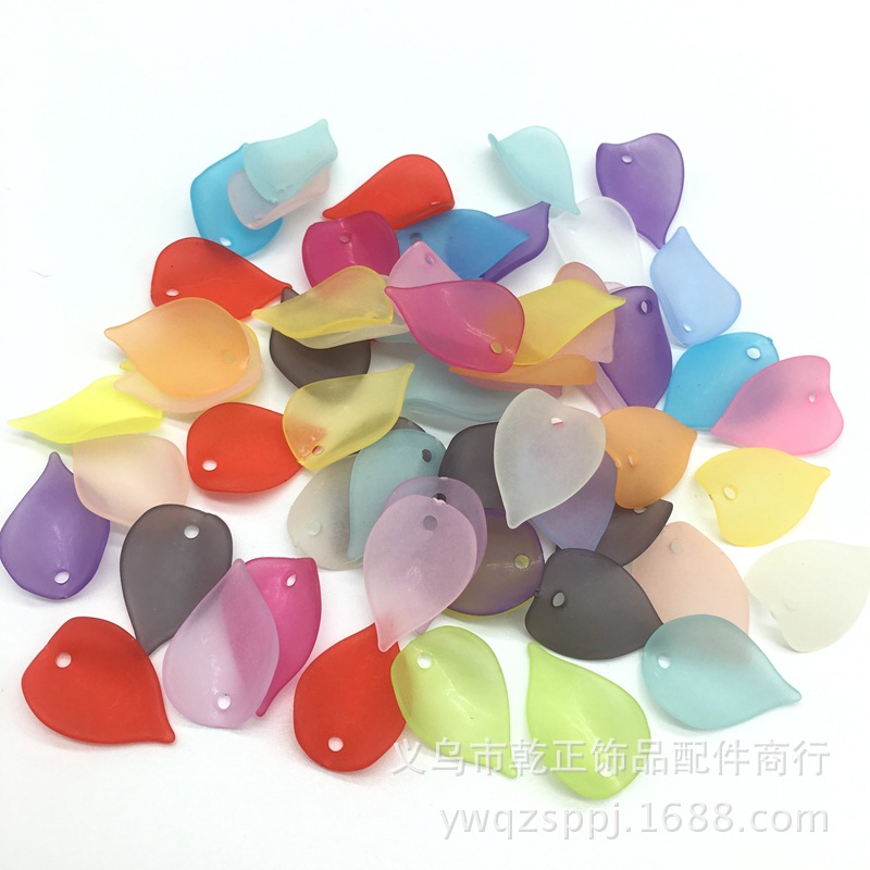 Handmade hair accessory material: acrylic matte flower petal hairpin headwear accessory, ancient-style walking bun headwear accessory detail image 3