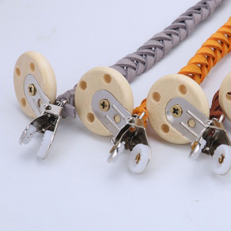 INS Venta caliente casera bebé anti-gota chupete clip de chupete Cadena de chupete de madera DIY bebé anti-perdido chupete clip
