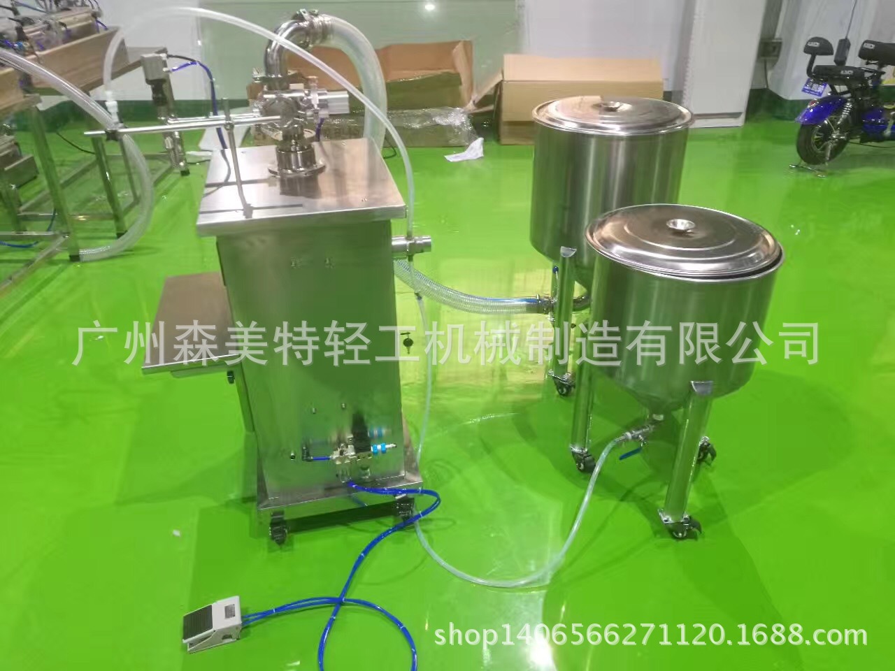 100-1000ml立式液体灌装机 洗衣液自吸灌装机 自吸定量灌装机