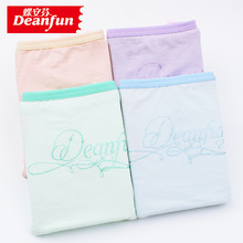 正品 蝶安芬 莫代尔粘胶清新马卡龙字母中腰女士小平角内裤头4294