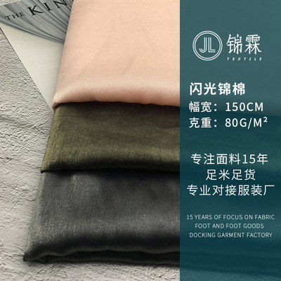 廠家直銷閃光錦棉面料 亮絲布 時尚女裝 舞台演出漢服面料 中國風