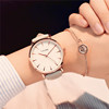 Fashionable waterproof watch, South Korea, for students, simple and elegant design, Korean style