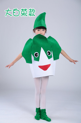 Halloween pumpkin costume fruit costume children's kindergarten performance costume environmental protection costume fashion show performance costume