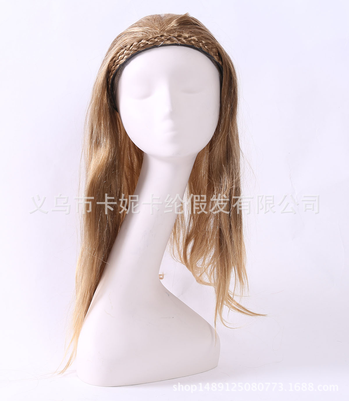 Pelucas de moda populares para mujer pelucas doradas rectas de longitud media con flequillo pelucas realistas