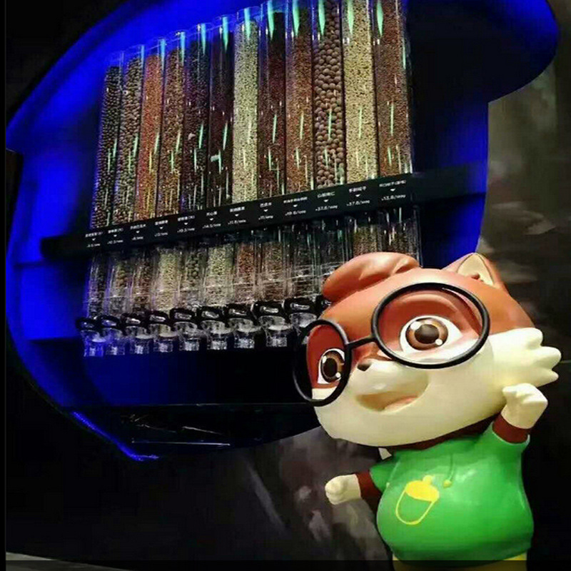 超市散貨食品展示盒 透明PET蜜餞盒子 加厚堅果盒子　重力下壓盒