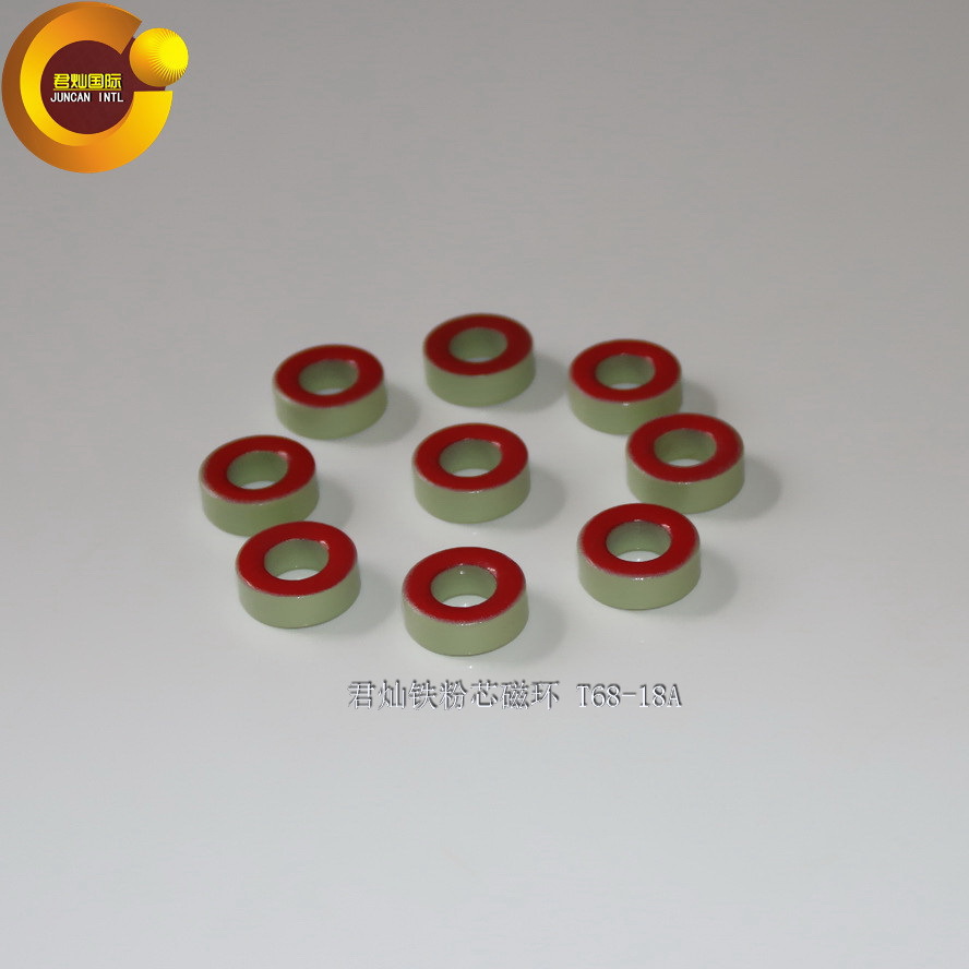 【君灿磁环磁芯】 T68-18A 生产厂家直销 铁粉芯绿红环 红绿环