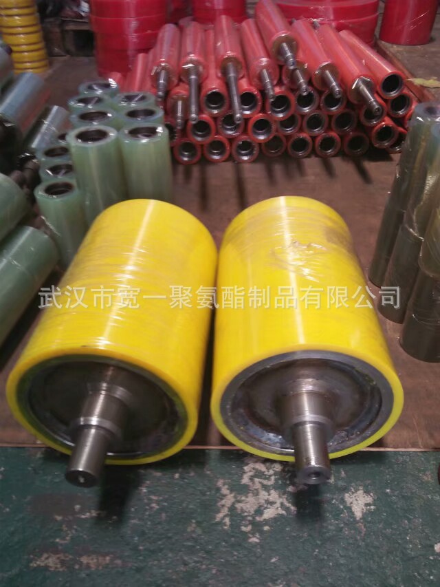供应武汉胶辊聚氨酯橡胶包胶挂胶加工，滚筒，胶轮，托辊