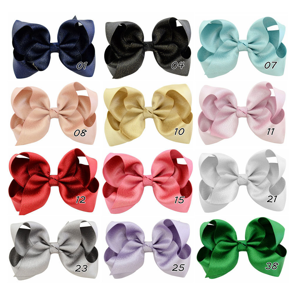 Fashion Polyester Children's Bowknot Hairpin Headdress Solid Color Flower Multicolor Headband display picture 1