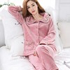 Coral velvet pajamas women’s winter thickened Plush warm autumn winter flannel home wear women’s winter suit