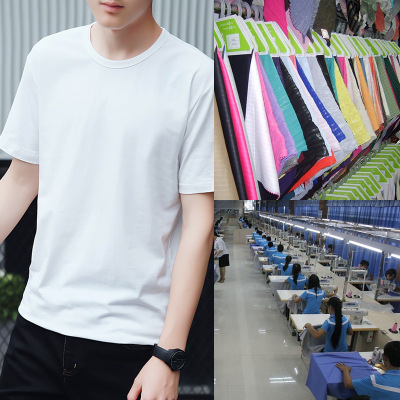 实力商家男装T恤加工定制短袖衬衫男厂家贴牌加工来图来样定做|ms