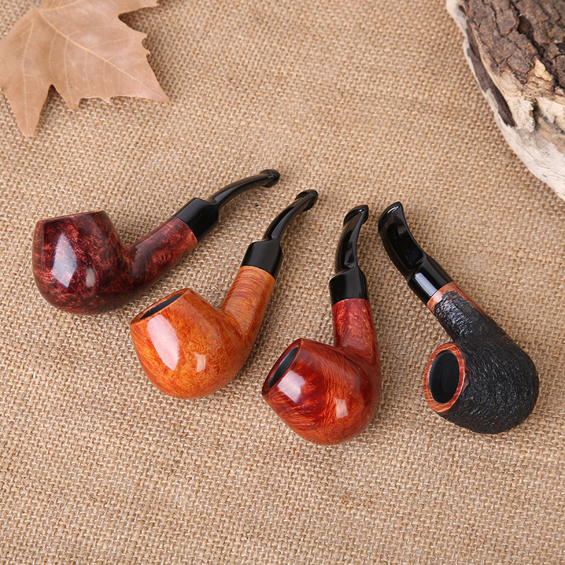 Heather Wood Small Mini Palm Pipe Small Smoking Set Heather Small Red Dot Pipe Suitable for Beginners to Get Started with Palm Pipe