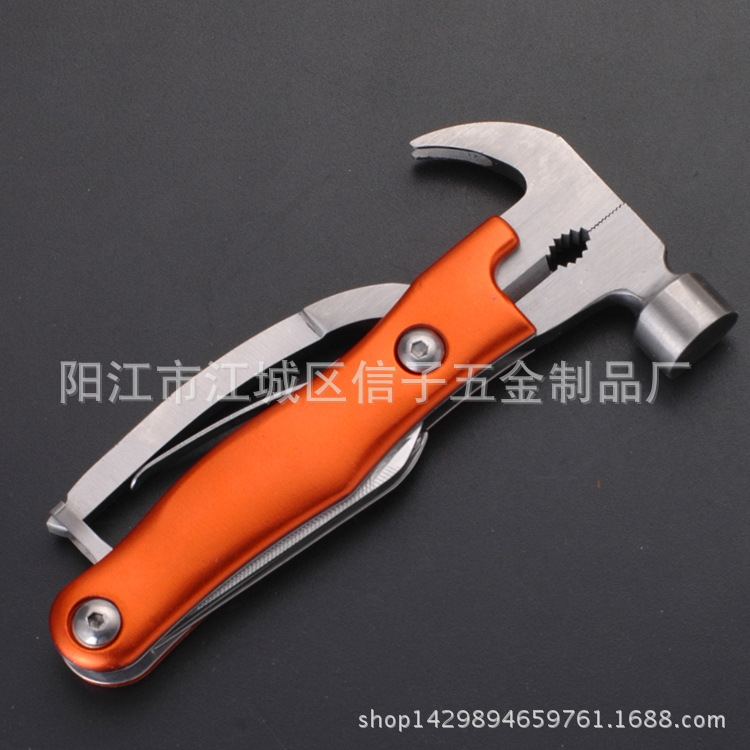 多功能锤彩木羊角锤 多功能车载逃生锤 车用锤 户外野营 厂家直销