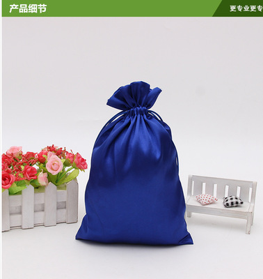 厂家定制反光绸缎色丁布袋 抽绳束口首饰礼品包装袋 仿真丝色丁袋|ru