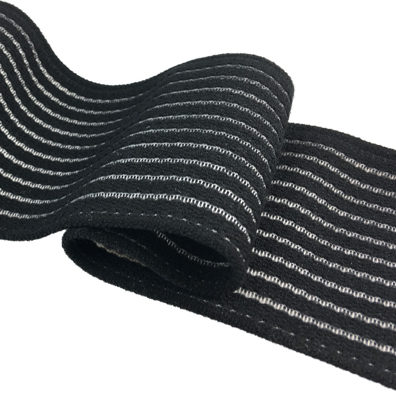 跨境批发弹力深蹲护膝带力量举训练篮球运动健身绑腿绷带可代发