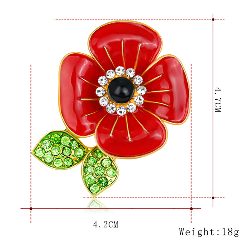 Style Simple Fleur Alliage Incruster Strass Femmes Broches display picture 1