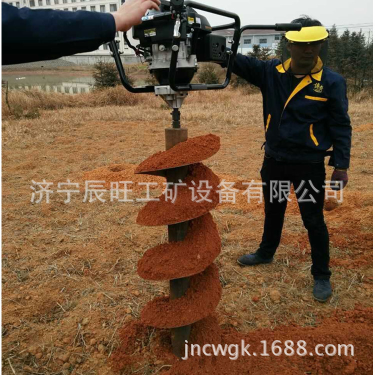 工厂销售挖坑机 销售单人操作旋挖钻 植树钻坑打桩机 售后无忧