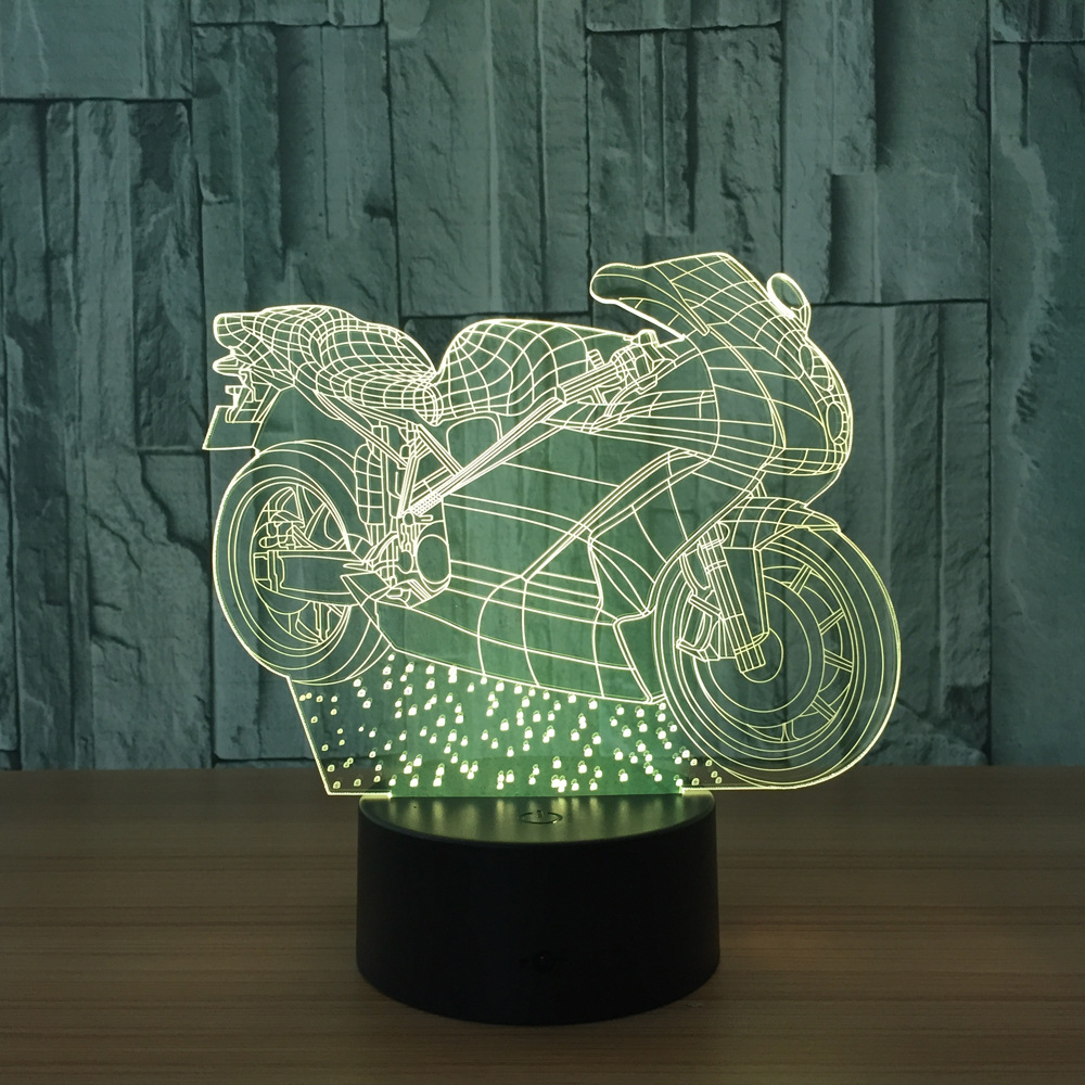 3D灯 七彩遥控触摸led灯创意产品礼品台灯小夜灯