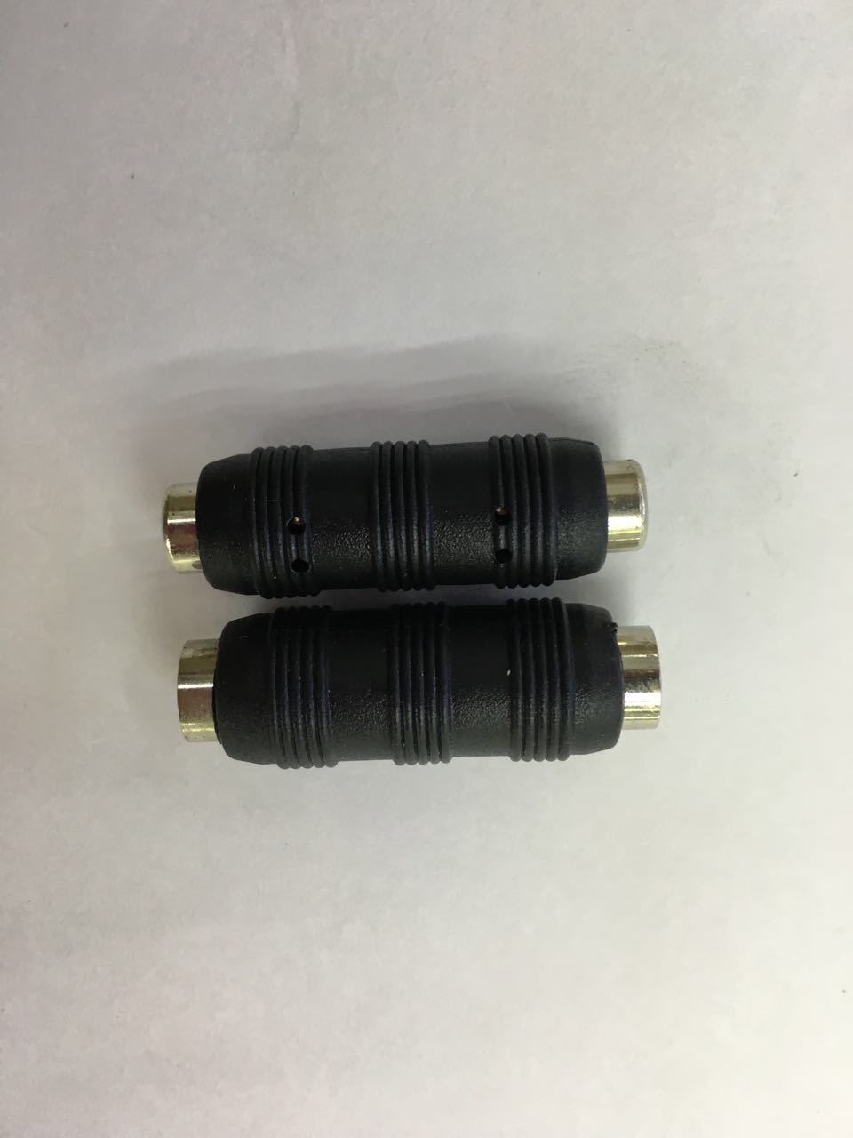 DC电源转接头/dc带孔母头/5.5*2.1母对母直通头DC5.5*2.1母对母