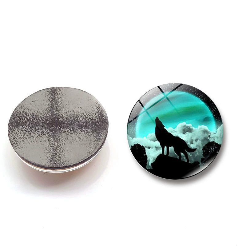 Glass round magnetic fridge magnet, 25mm