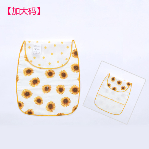 Large size baby dual-use sweat towel newborn soft pad sling 6-layer gauze sweat absorbent towel