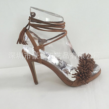 長期生產  涼鞋展示腳模  透明水晶腳模  女士高跟腳模