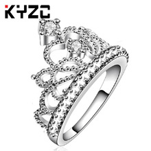 韓國新款首飾精品奢華微鑲鋯石皇冠戒指個性指環跨境熱銷速賣通熱