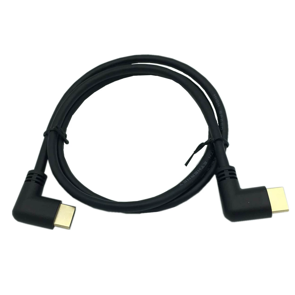 Версия HDMI 2.0, HDMI-HD линк ТВ соединительный кабель 4K*2K 60Гц, правый изгиб 50 см