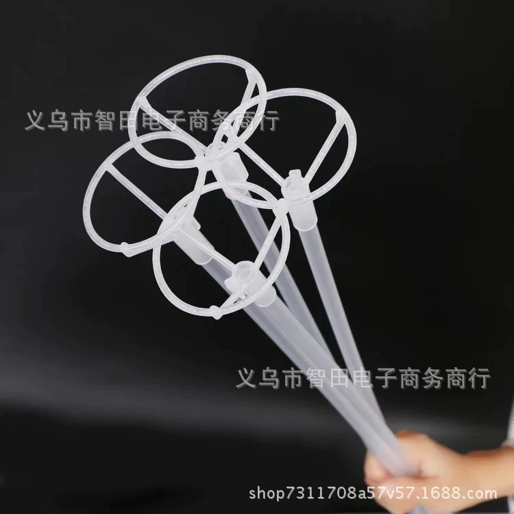 Шариковый шар Бобо, оптовая продажа, 80 см, прозрачный столб, светящийся волнистый шар, опорный столб, встряхивающий столб, буксирный столб