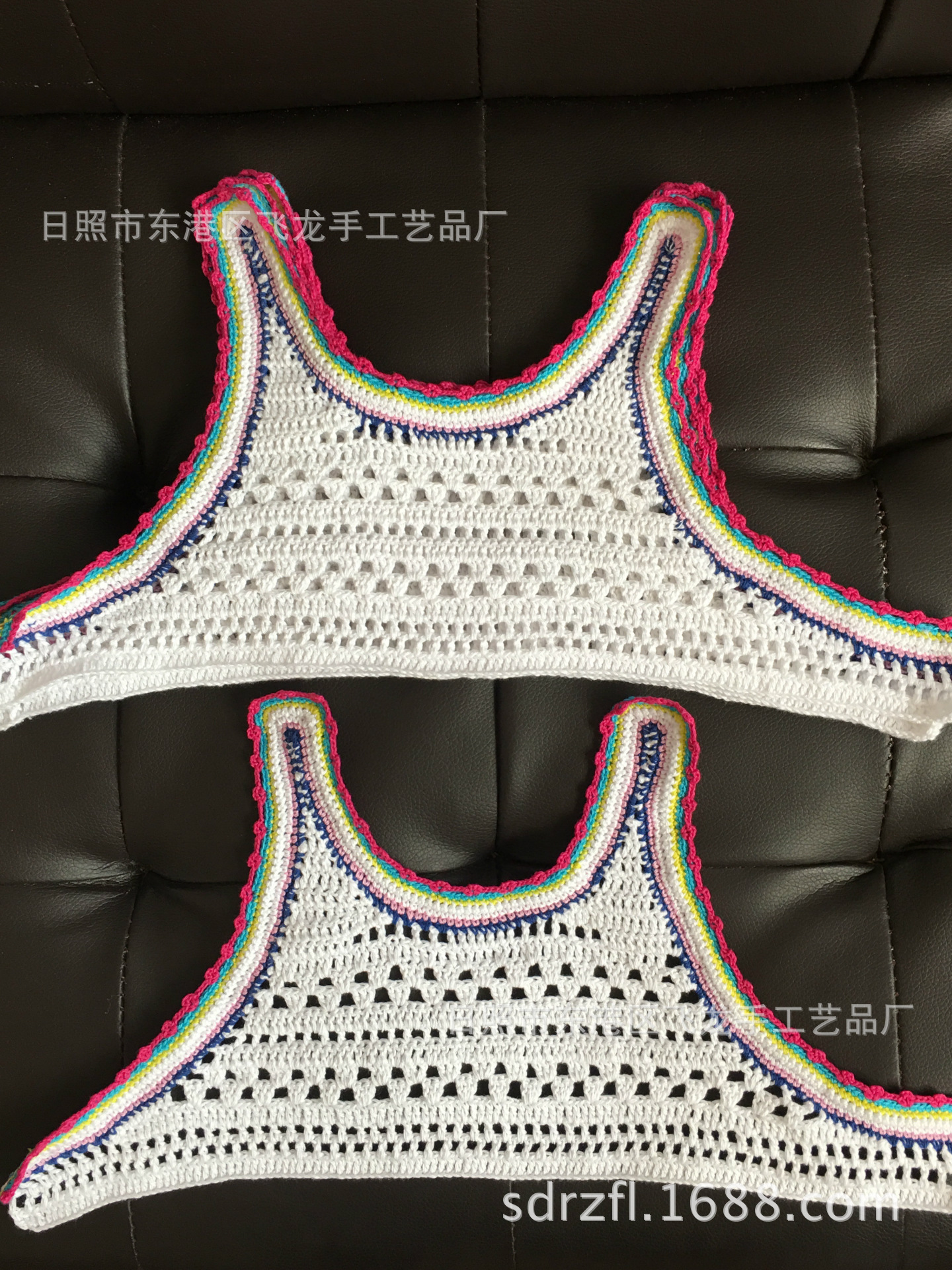 厂家加工定做手钩编织花边 服装辅料领花边镂空钩编毛线棉线花边