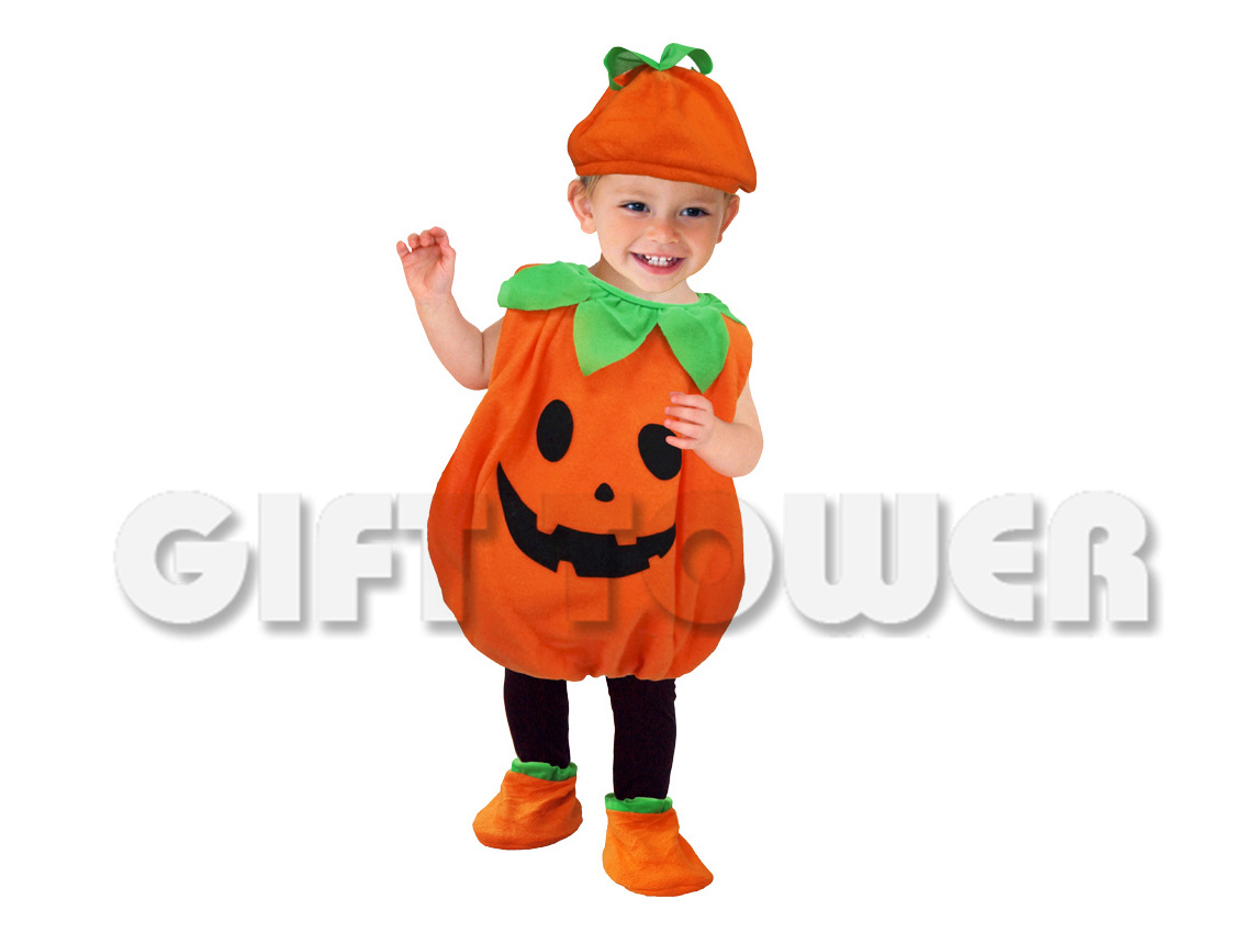 Huanyou Factory wholesales baby-shaped clothing, COS plant costume T-0006, cute pumpkin baby costume, role-playing costume, Halloween performance costume detail image 1