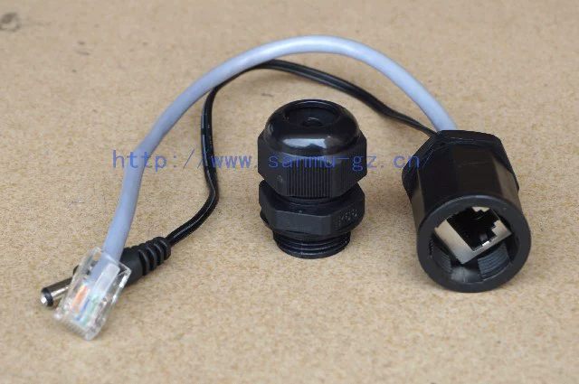 Сетевой кабель AP box Сетевой разъем RJ45 Сетевой кабель Водонепроницаемый разъем RJ45-M22 Двойной кабель