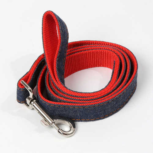 Pet leash, pet denim harness, dog leash, drop shipping of dog supplies
