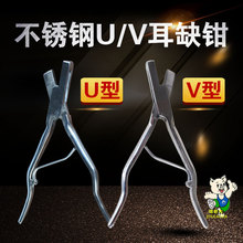 耳缺钳 剪耳钳 不锈钢V型U型耳缺钳 兽用猪用器械猪倌商贸设备