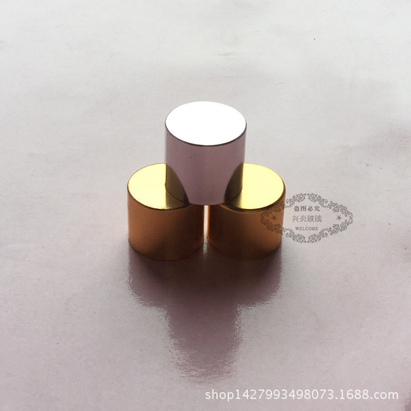 现货供应精油瓶盖 香水瓶盖 （金 银 黑）色 18口径铝质平面盖