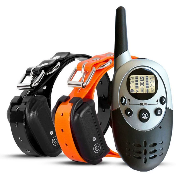 Dog training collar 1000 м Пульт дистанционного управления лаять водонепроницаемый заряд ошейник