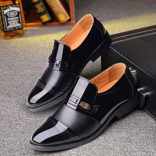  Spring Men's Business Formal Hollow Leather Shoes Men's Foot Slips Perforated Versatile Men's Shoes Dropshipping