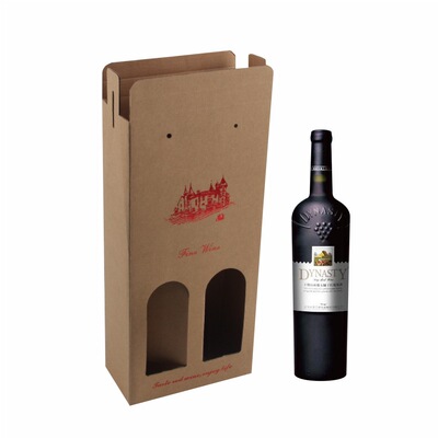 red wine packing carton manufactory customized Kraft paper Corrugated boxes Beverages colour packing Corrugated boxes