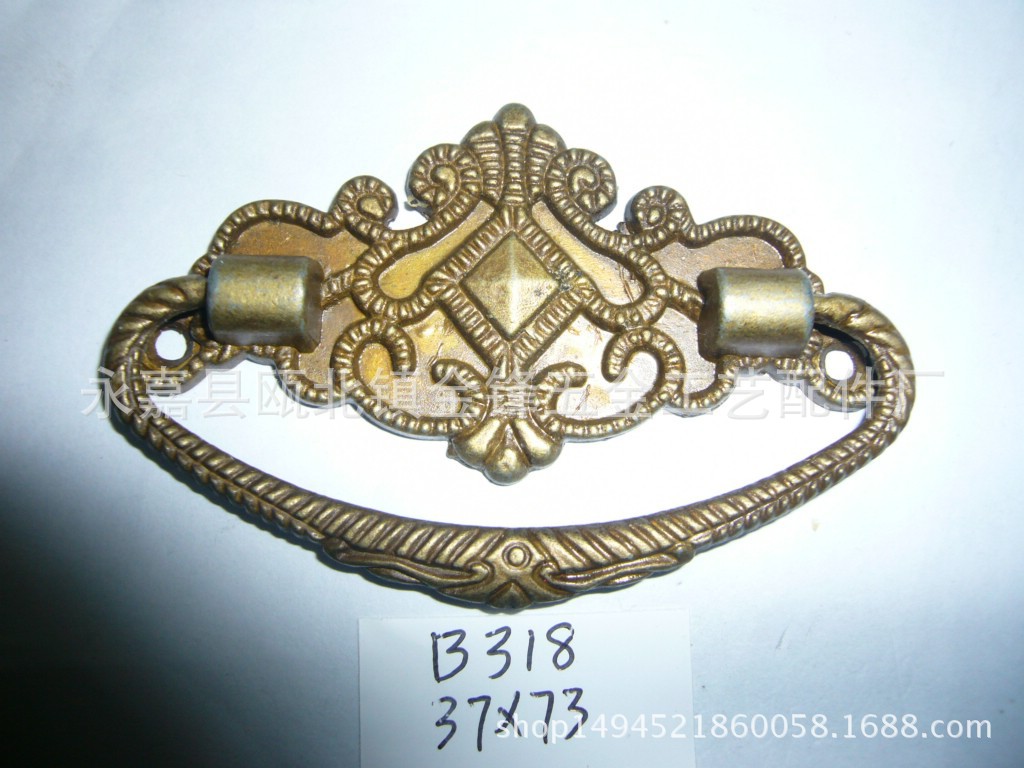 金锋五金工艺配件源头厂家 仿古八星拉手 酒盒木盒 首饰盒拎手