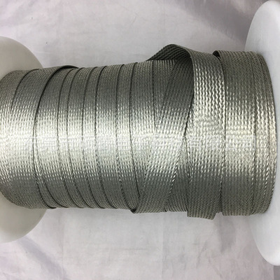 扁平镀锡铜编织带20MM柔软可绕铜丝编织网管蛇皮网 金属屏蔽套管|ru