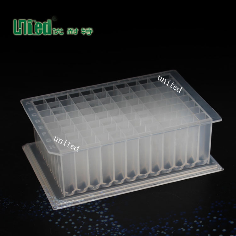 厂家供应96孔工字型 带裙边 深孔板 2.2ml