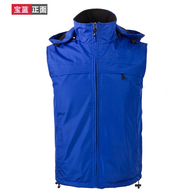 厂家生产新款马甲冲锋衣面料志愿者 义工 超市工作服马甲印logo