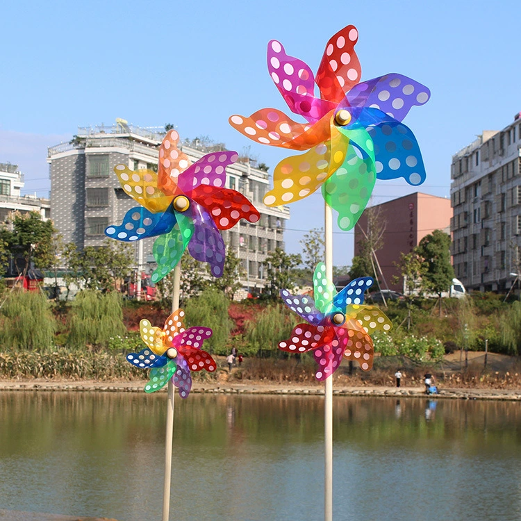 Colorful plastic travel windmill toy