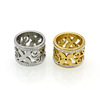 Fashionable trend ring stainless steel, city style, simple and elegant design, four-leaf clover