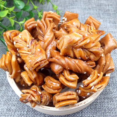 财记小麻花80g芝麻黑糖老北京特产十里古街手工小麻花一件代发批