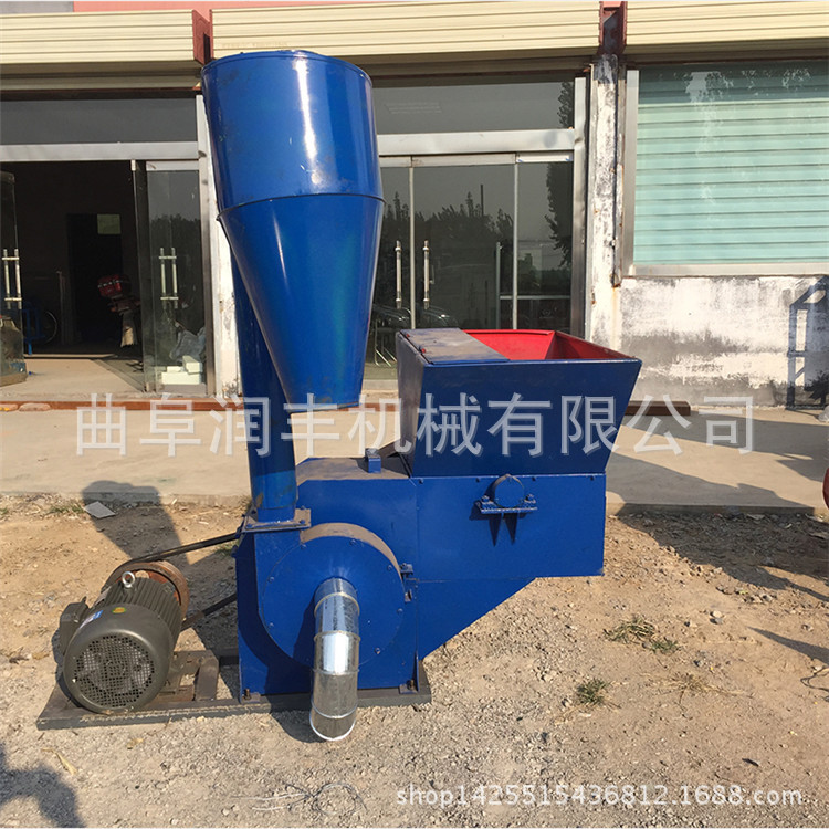 高粱杆铡草揉丝机 稻壳谷糠饲料粉碎机 羊场铡草揉丝机厂家