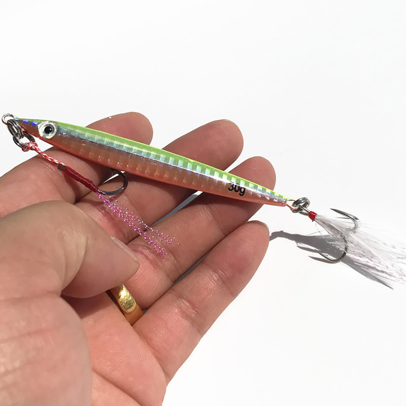 Metal Jigging Spoon Lures Wobbler Jig Bait Carp Striped Bass Fishing Tackle SwimBait