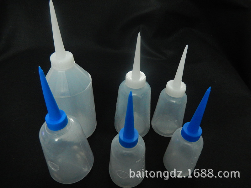 250ml尖咀壶 工业点胶瓶 塑料瓶 胶壶 点胶壶 蓝色尖嘴壶 酒精瓶