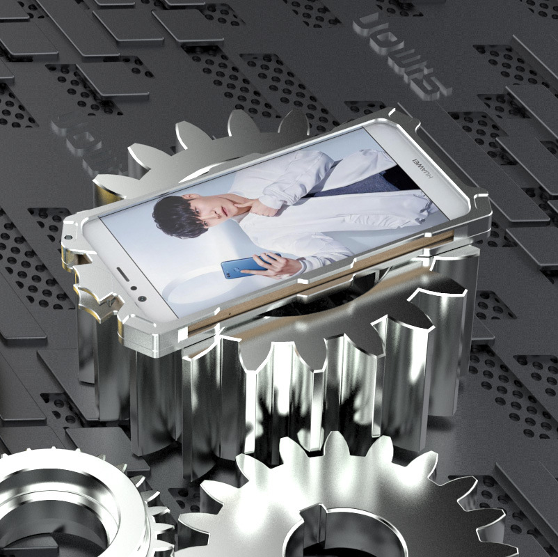 SIMON THOR Aviation Aluminum Alloy Shockproof Armor Metal Case Cover for Huawei nova 2