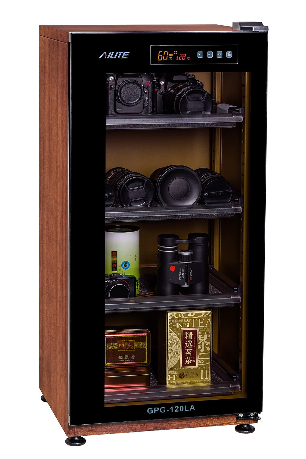 【艾励特品牌】防潮箱 防潮柜 电子防潮箱GPG-120LA数控式密码锁