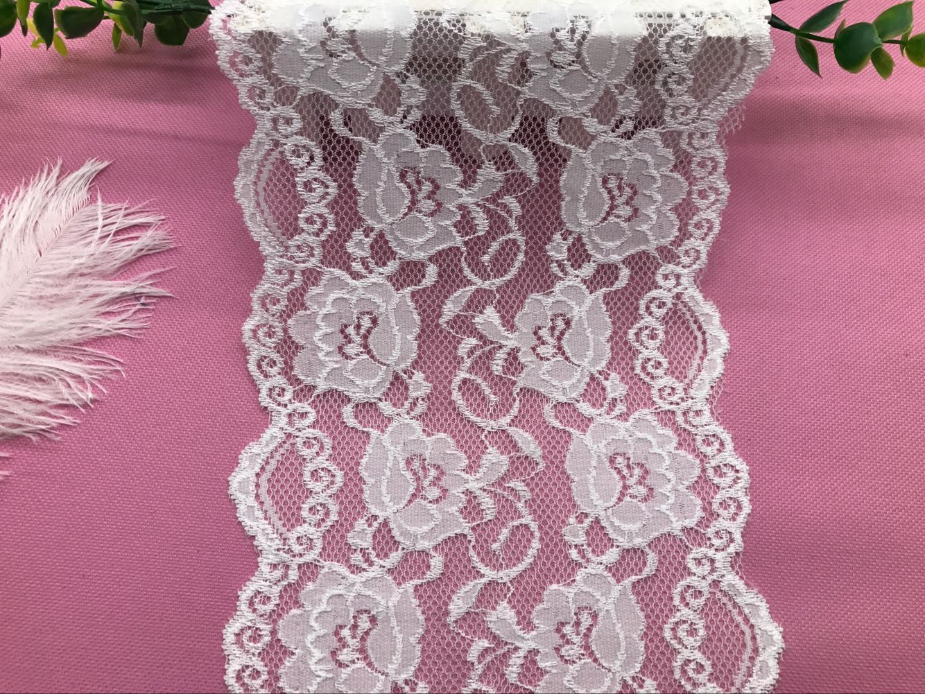 弹力花边压沙弹力花边蕾丝弹力花边氨纶花边6036# 宽度15CM